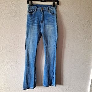 Shein High Rise Flare Leg Jeans